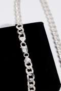 Sterling Silver 8.2mm Curb Link Chain 22 Inch