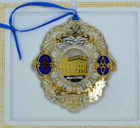 Elegant Collection of Five Christmas Ornaments by the White House Historical Association.