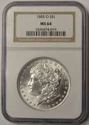 1885-O Morgan Silver Dollar NGC MS64