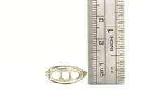 14K Yellow Gold Art Deco Filigree Engagement Setting Ring