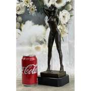 Brown Patina Mounted on A Marble Base