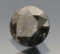 Sultry .46ct gray and black Diamond solitaire