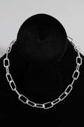 .925 Sterling Silver 9mm Diamond Cut Paperclip Chain 16 Inches