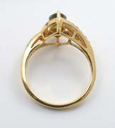 Marquise Green Tourmaline 14k Ring