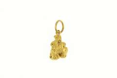 22K Yellow Gold Abstract Raw Natural Cluster Nugget Charm/Pendant