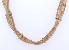 Vintage 925 Sterling Silver Twisted Necklace