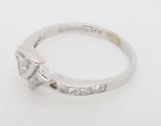 Unique Diamond Fan Ring made in 14k White Gold