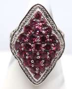 925 Sterling Silver Cubic Zirconia Cluster Ring