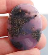 Artistic 55ct Chalcedony and Chlorite cabochon