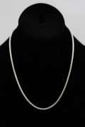 .925 Italian Sterling Silver 3mm Popcorn Chain Necklace 18 Inches