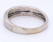 Beautiful White Gold Satin Finish Diamond Band