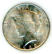 1923 Peace Silver Dollar
