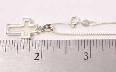 Elegant Sterling Silver Cross & Chain