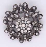Cubic zirconia Brooch