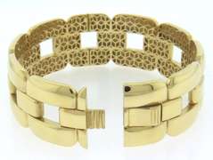 Handsome Italian 14k Gold Chain Bracelet