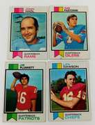 4 Topps 1973 QB Greats Football Cards