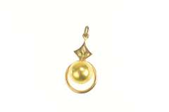 Gold Filled Victorian Sphere Ball Ring Dangle Statement Pendant
