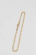10k Gold Curb Pave 2.5mm Chain Bracelet 7 Inches
