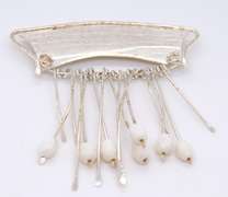Vintage 925 Sterling Silver Dangle Brooch