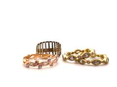 Lot of 4 Gold-Toned Rings