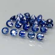 Heated only! 3.55ct ink blue Sapphire set from Madagascar