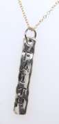 Vintage 925 Sterling Silver Faith Pendant on Chain Necklace