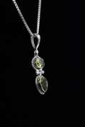 Sterling Silver Natural Peridot Gemstone Pendant