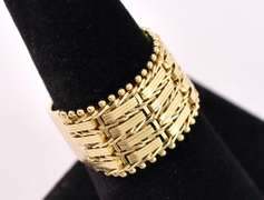 Delightful Weave Style Ring in 14K Yellow Gold