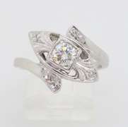 Vintage Diamond Bypass Ring