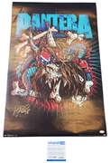 Pantera Vinnie Paul Autographed Signed 24x36 Poster ACOA