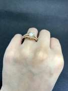DAZZLING 18K ROSE GOLD ENGAGEMENT RING WITH 1.23 CARATS OF ROUND BRILLIANT DIAMOND