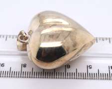 Vintage 925 Sterling Silver Heart Shaped Pendant