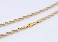 Vintage Italian 925 Sterling Silver Rope Chain Necklace