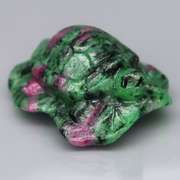 Adorable! 66.35ct Ruby in Zoisite turtle carving