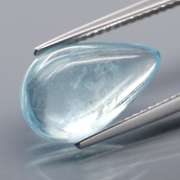 Glistening 4.65ct natural Aquamarine cabochon