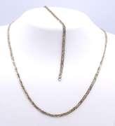 Set of Vintage 925 Sterling Silver Twisted Necklace and Matching Bracelet