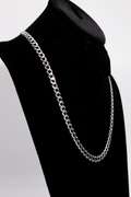 10K White Gold 7mm Curb Link Chain 22 Inch