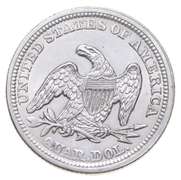 1855 Seated Liberty Quarter - Arrows