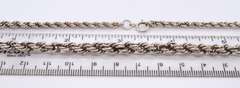 Vintage925 Sterling Silver Rope Chain Necklace