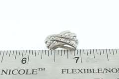 14k White Gold Pendant with Diamond Accents