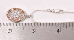 Estate Sterling Locket with Vermeil