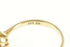 14K Yellow Gold 0.41 Ctw Pear Natural Sapphire Diamond Halo Ring