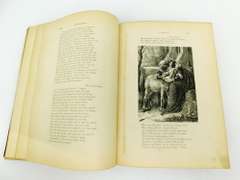 1866 Tennyson Poems, Illustrated Antique Book