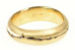 18K Yellow Gold Douglas Zaruba Designer Fracture Wedding Ring