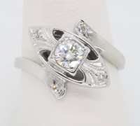 Vintage Diamond Bypass Ring