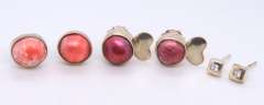 Group Lot of 2 Vintage Sterling Silver Earrings