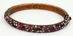 Joan Rivers Copper & Crystals Bangle Bracelet