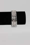 .925 Sterling Silver Baby Bangle Seven Day Bracelet 50mm