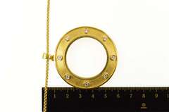 22K Yellow Gold 0.88 Ctw Diamond $20 Double Eagle Coin Bezel Necklace