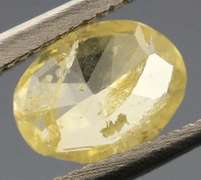 Rare .48ct oval cut yellow Diamond